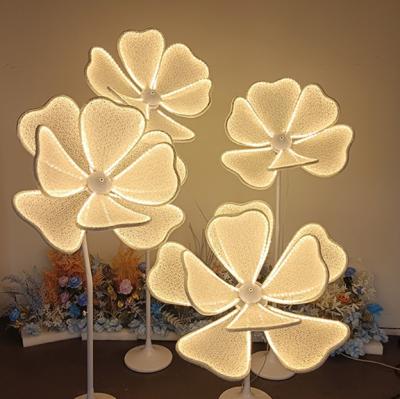 China Wholesale Wedding Decoration Romantic Wedding Props Flower Shape Light Flower Light For Wedding Decorations for sale