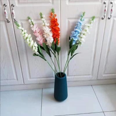 China Wholesale Events Decoration Long Stem Artificial Silk Flower Delphinium For Wedding Flower Wedding Home Decor for sale