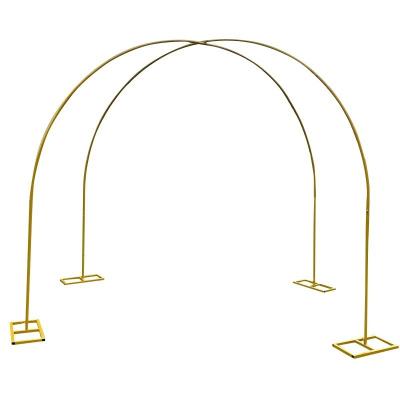 China Wedding Party Event Decoration Wedding Backdrop Arch Wedding Gold Metal Arch for Wedding Birthday Party Ceremony for sale