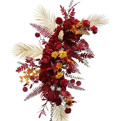 China High Quality Plastic Craft Lifelike Hanging Flower U Shape Artificial Flower For Wedding Shop Party Garden Home Decoration for sale