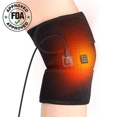 China Therapy Thermal Instrument Heating Knee Pads Carbon Fiber Electric Heating Pads Knee Pads 007 for sale