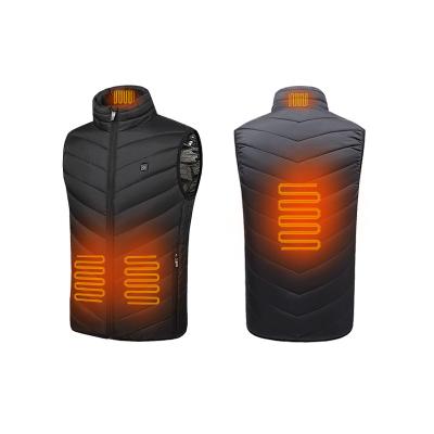 China 100% Polyester Matte Heating Vest Men's And Women's Dual USB Double Speed ​​Control Three Speed ​​Intelligent Heating Temperature Control for sale