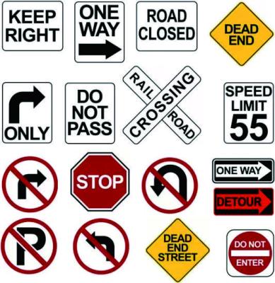 China Tearable Custom Wholesale aluminum traffic High Reflection Factory Price Waterproof Aluminum Reflective Traffic Road Safety Warning Signs for sale