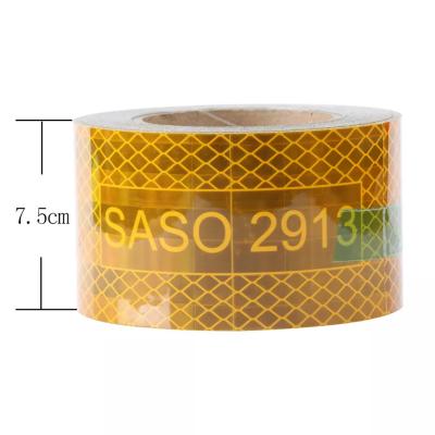 China Truck Safety Zhentu SASO 2913 ECE 104 reflective tape E-mark High intensity Reflective Tape for Truck trailer for sale