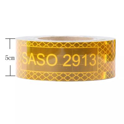 China Truck Safety Zhentu SASO 2913 High Quality Reflective Tape For MiddleEast Vehicle Tape SASO 2913 Reflective Tape for sale