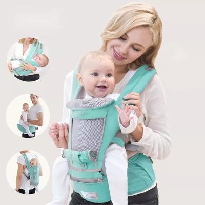 China Front Facing Ergonomic Kangaroo Baby Carrier Infant Hipseat Carrier Cotton Ergonomic Carrier Backpack Infant Sling Travel Backpack for sale