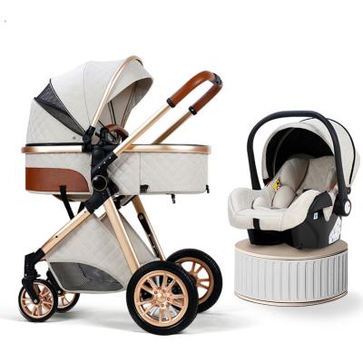 China oxford design magnesium alloy one hand baby stroller foldable foldable murah set baby stroller 3 in-1 for sale