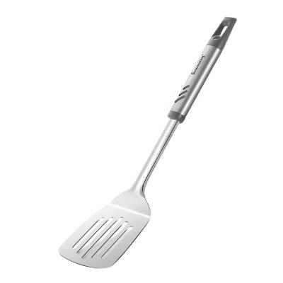 China Custom Stainless Steel Slotted Turner Spatula Slotted New Design 2021 Viable for sale