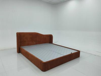 China Contemporary Italian Style High End Bed Leather And Fabric Upholstery for sale