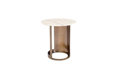 China 120cm X 60cm X 45cm Contemporary Marble Wood Round Coffee Table For Home Hotel for sale