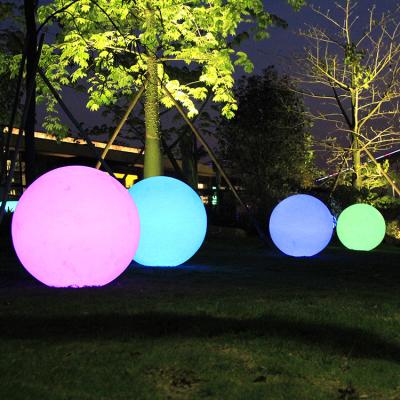 China Garden Color Changing Led Glow Light Up Floating Light Pool Beach Ball Color Toy for sale