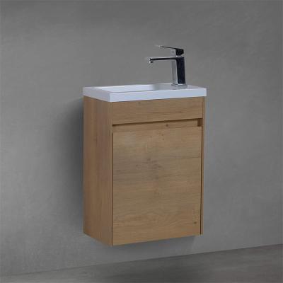 China ODM Modern Single Vanity Factory Wall Mounted Floating Bathroom Cabinets And Vanity for sale