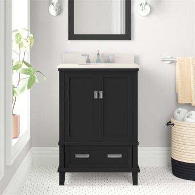 China New Traditional Style Classic Wash Basin Bathroom Cabinets High Quality Floor Mounted Vanity With Sink for sale