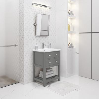 China Traditional American Home Furniture Bathroom Cabinets Waterproof Bathroom Makeup Vanities With Basin for sale