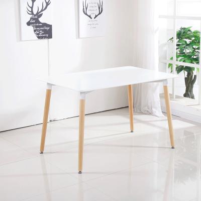 China New New Design Modern Style Pattern Dining Tables For Dining Room Furniture Dining Table Wooden Leg Dining Table for sale