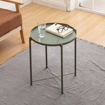 China Full Metal Ready To Ship Modern Living Room Furniture Colorful Full Metal Side End Tables / Small Coffee Table for sale