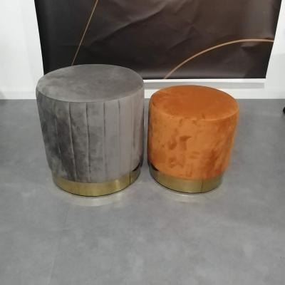 China high quality modern velvet chinese style living room furniture simple design velvet stool for sale for sale