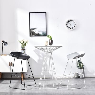 China Industrial new design furniture coffee bar hairdresser commerical metal frame tables for sale