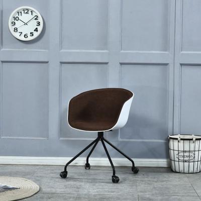 China Hot Selling Spinning china office furniture motion metal leg chair plastic casters ring back office chair for sale