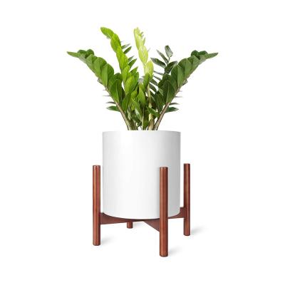 China American Style Eco Friendly Mid Century Modern Outdoor Adjustable Wooden Flower Potted Plant Bamboo Stand For Indoor for sale