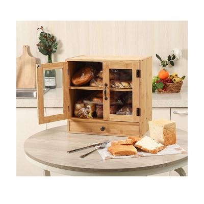 China / Modern Bread Storage Box Sell Well Kitchen Bread Bin Storage Box Bread Box Wood New for sale