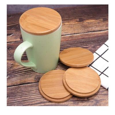 China Latest Design Cup Lid High Level Wooden Lid Non-Refillable Ceramic Wooden Water Bottle Lid for sale