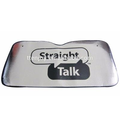 China Silver Coated Logo Customized Car Front Sunshade Aluminum Foil for sale