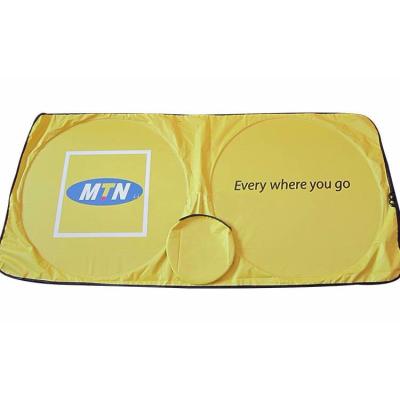 China Plain Color Minus Pattern Car Sunshade NYLON Car Accessories Dubai Market for sale