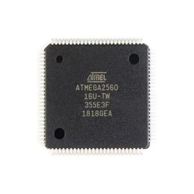 China New normal original ATMEL with low price TQFP100 in electronic components BOM list running microcontrollers ATMEGA2560-16AU for sale