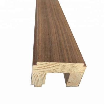 China Common New Zealand Pine Wood Architrave Profile Finger Wrap Door Frame And Veneer Architrave for sale