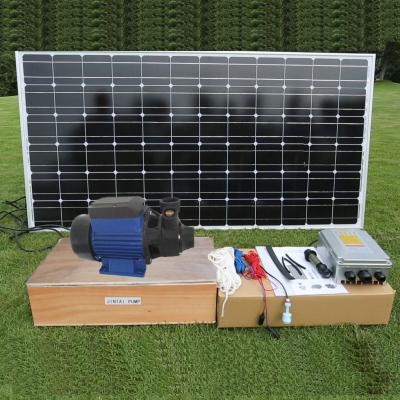 China DC brushless Surface Solar Pond Pump , Solar Powered Water Pump For Fountain and House Use for sale