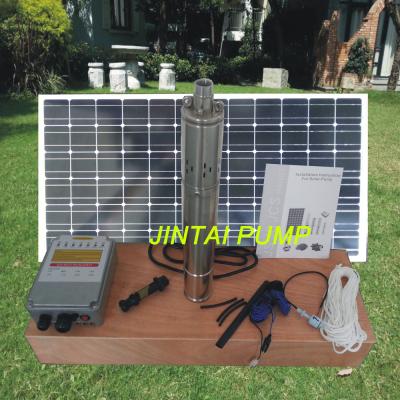 China Submersible Solar Water Pump with Solar Panel / Controller / Battery Backup for sale