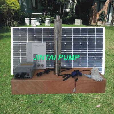 China bomba sumergible centrífuga solar de la bomba de agua del acero inoxidable 24V, aprobación del CE en venta