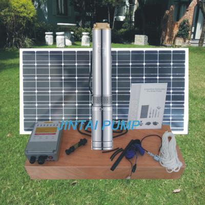 China 32M Head 4 inch DC Solar Well Pumps Solar Irrigation Pump JC4-5.5-32 for sale