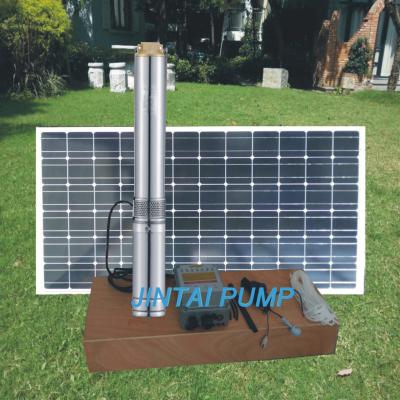 Chine Pompe à eau actionnée solaire de C.C du rendement élevé 400w pour la fontaine JC3-2.5-39 à vendre