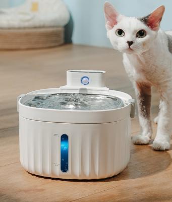 China Automatic Ready To Board 2l Capacity Pet Cat Dog Water Fountain Stainless Steel Automatic Driver With Led for sale