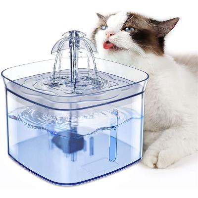 China Portable Automatic Clear Drinking Fountain Cat Pet Dispenser Automatic Intelligent Electric Water Fountain for sale