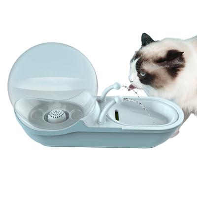 China Small Automatic Intelligent Round Water Flow Bottle Dispenser Cat Drinking Fountain For Dog Drinking Water for sale