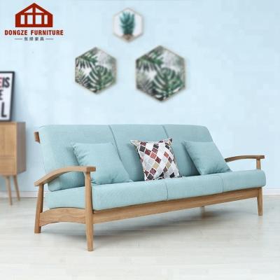 China Factory Directly Large Scale Solid Wood North Europe Sofa Set Living Wooden Sofa Set for sale