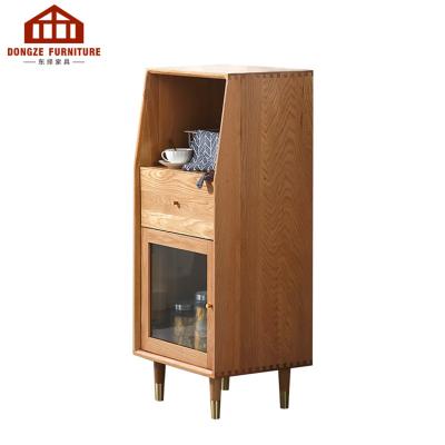 China Multifunctional Metal Leg Wine Cabinet Solid Wood Leg Height Wine for sale