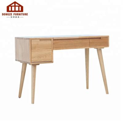 China Modern Design Fashion Pop Dressing Table Furniture Oak Foldable Computer Table for sale