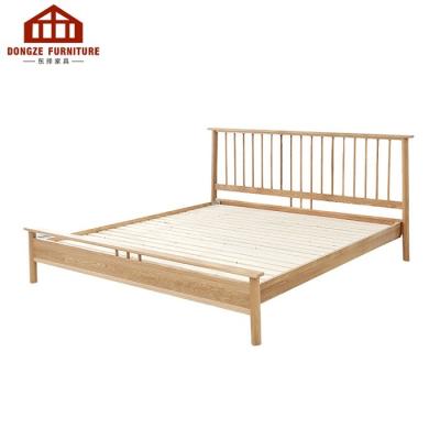 China Harp Bed Solid Wood Oak Windsor Adult Loft Double Bed Nordic Modern Minimalist Solid Wood For Bedroom for sale