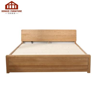 China Modern minimalist design solid wooden box bed for sale