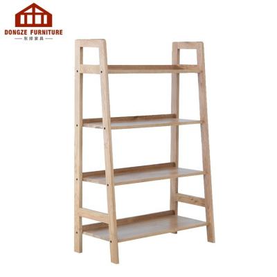 China Modern Minimalist Design Solid Wood Ladder Solid Wood Shelf for sale