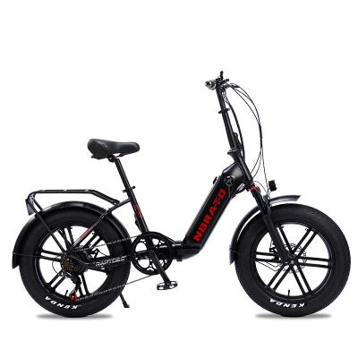 China 20 Inch Fat Tire 48v 500W Motor 10.4AH Battery Foldable Hot Selling 20*4 Foldable Electric Bicycle for sale