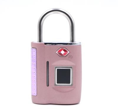 China Smart Door Padlock Tsa Keyless Cheap Biometric Smart Biometric Splash Proof Zinc Alloy Fingerprint Lock for sale