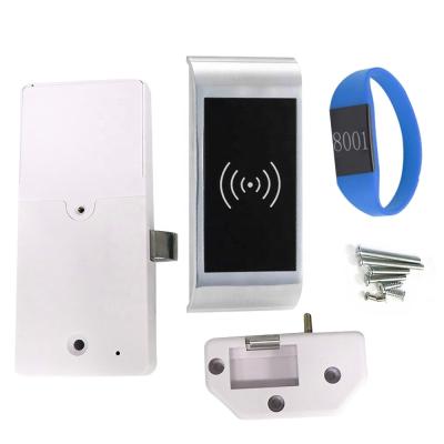 China Cheap Zinc Alloy Locker Zinc Alloy Keyless Smart Cabinet Card RFID Electronic Lock for sale