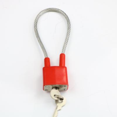 China Steel+ABS Custom Hot Sale Security Steel Wire Gun Cable Lock Trigger Lock Keyed Gun Cable Lock for sale