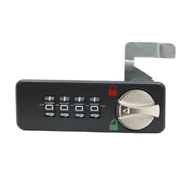 China Modern Black Zinc Alloy Right Angle Turn Tongue Keyless Combination Lock With Rotary Switch for sale