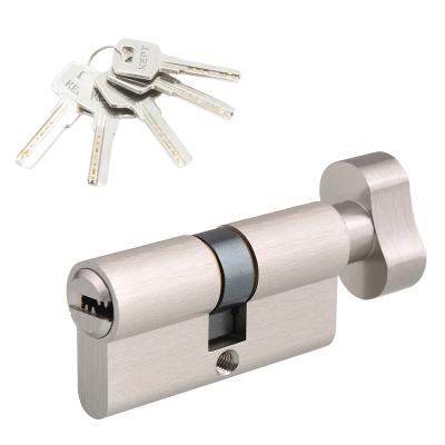 China Brass Thumb Turn Knob Door Lock Cylinder 60mm-120mm for sale